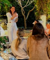 Outdoor group gathering