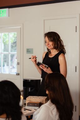 Jessica teaching outside